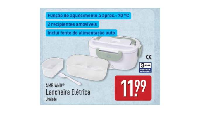 lancheira eletrica por menos de 11,99 euros