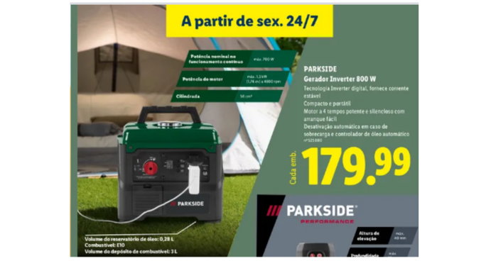 Gerador Inverter 800 W