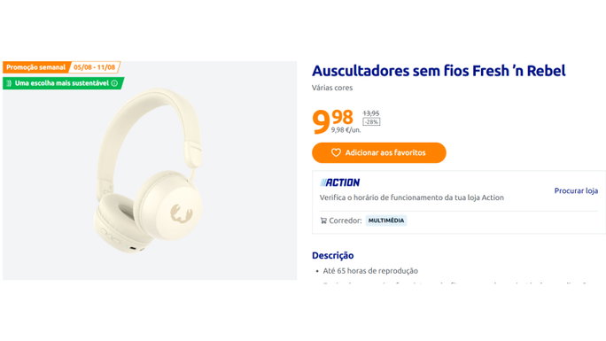Auscultadores sem fios Fresh &rsquo;n Rebel