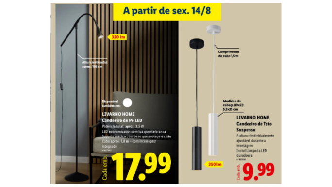 Luz solar de LED no Lidl por apenas 17,99 euros
