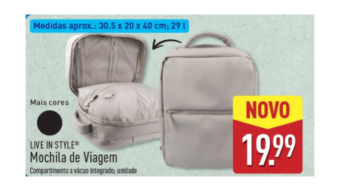 mochila a vacuo por 19,99