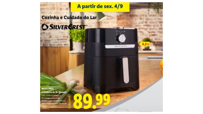 fritadeira de ar quente 2 em 1