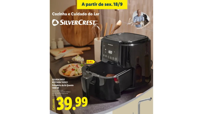 fritadeira de ar quente 2 em 1