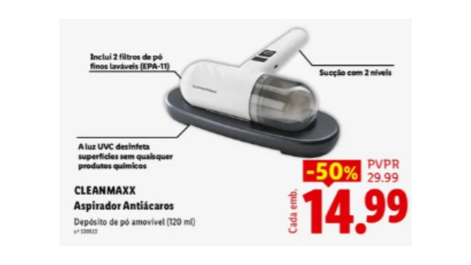 Aspirador Anti&aacute;caros
