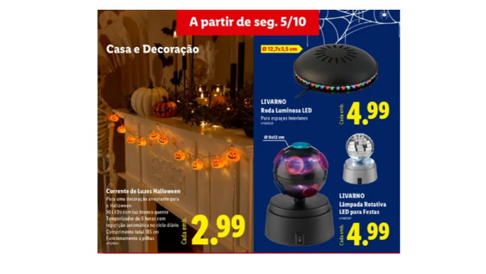 luz de led no Lidl
