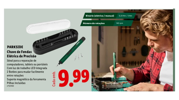 Aparafusadora 4V com Bateria