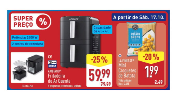 Fritadeira de ar quente