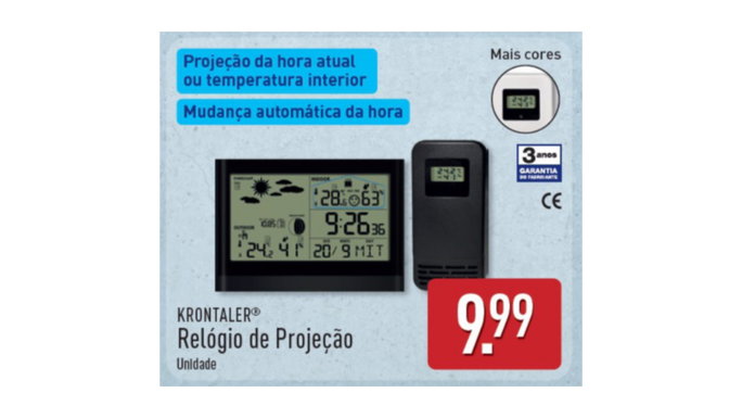 Rel&oacute;gio de Proje&ccedil;&atilde;o