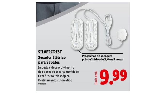 Secador El&eacute;trico para Sapatos