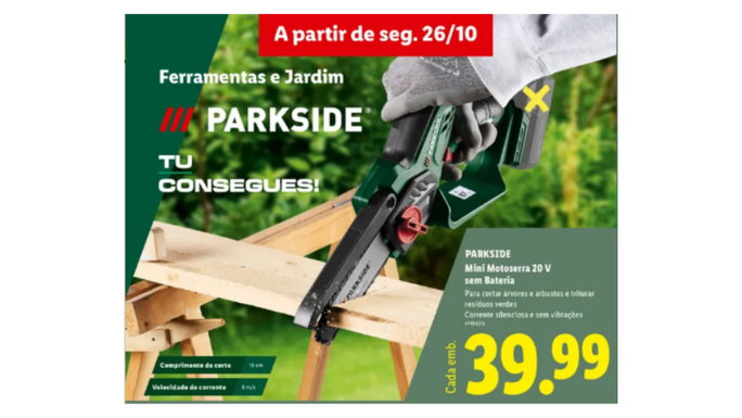 Cortador de Madeira 20 V sem Bateria