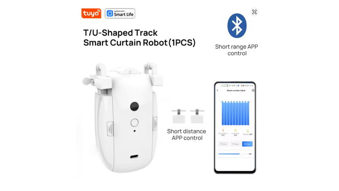 Robô de cortina inteligente Tuya
