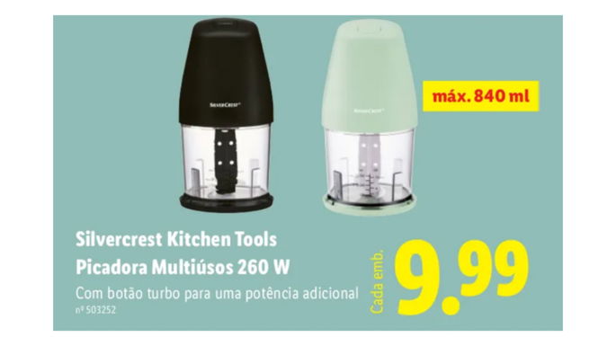Picadora Multiúsos 260 W do lidl
