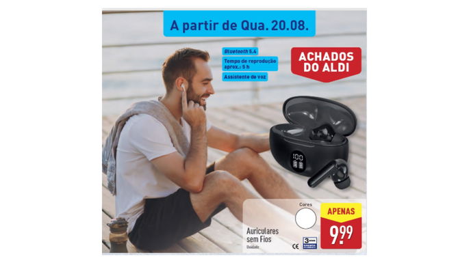 auriculares em fio no ALDI