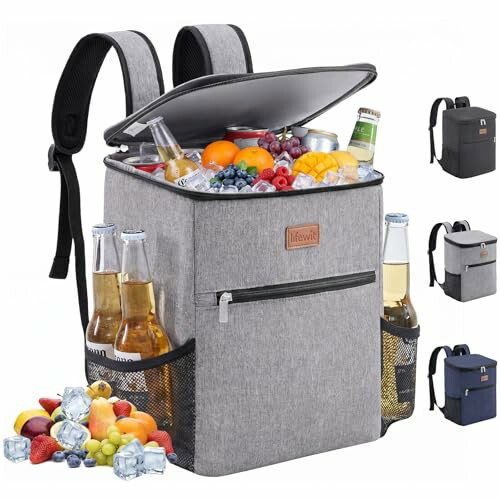 Lifewit Mochila de refrigeração, bolsa térmica para alimentos