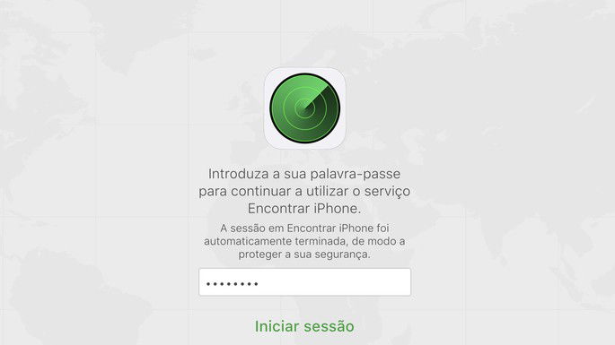 Encontrar iPhone através da iCloud