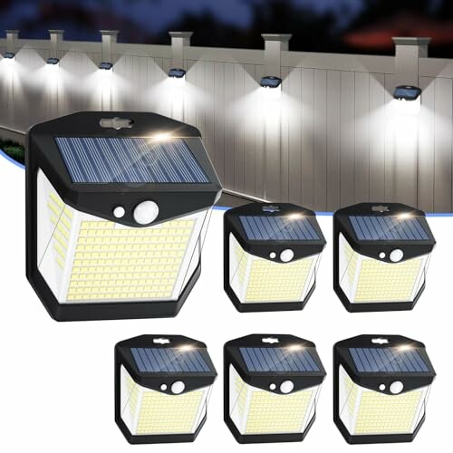 Luz LED Solar Exterior Jardim 248 LEDs