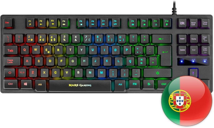 Mars Gaming MKTKL 8 efeitos, antighosting