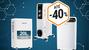 Mau tempo à vista? Desumidificadores e aquecedores a não perder com desconto até 40%