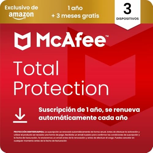 McAfee Total Protection para 3 dispositivos 2025