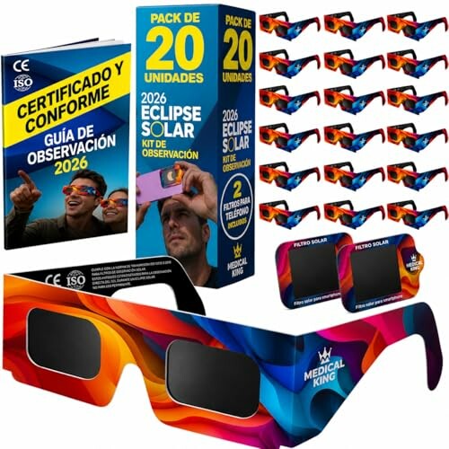Medical king 20 Gafas Eclipse Solar