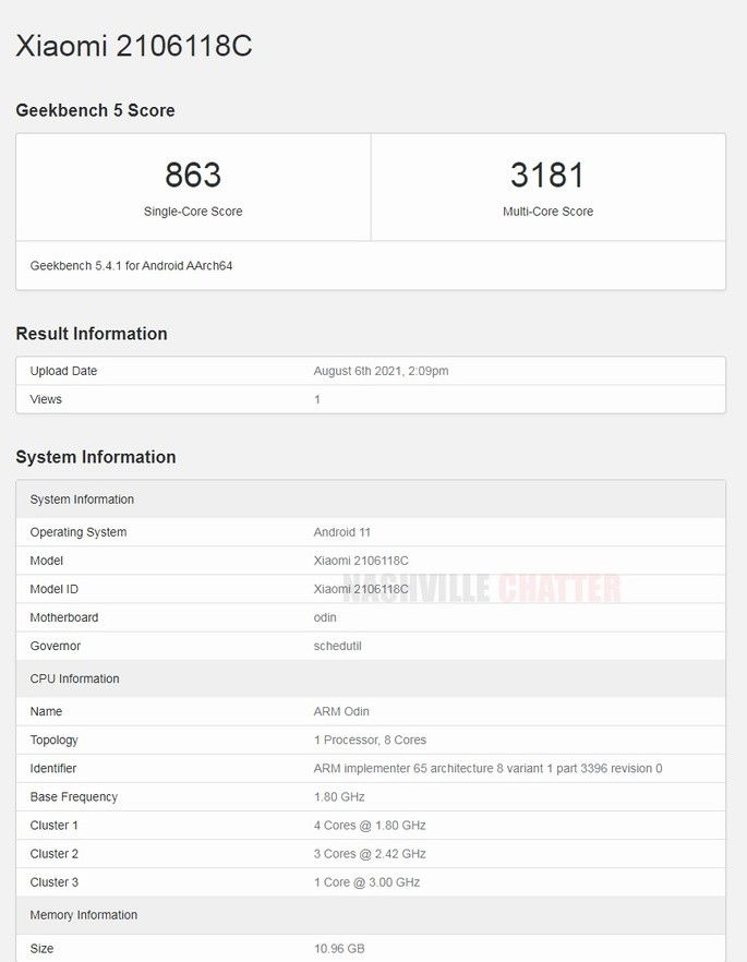 Xiaomi Mi MIX 4 listado no Geekbench com Snapdragon 888+