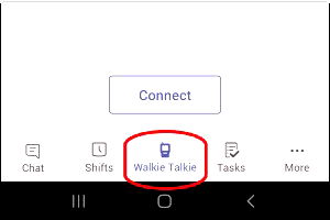 Microsoft Teams Walkie Talkie
