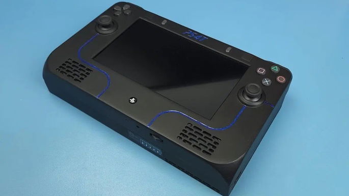 Modder cria PS4 port&aacute;til completa com ecr&atilde; OLED e bateria integrada