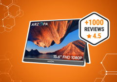 Monitor bom e barato? O ARZOPA 15,6" está por menos de 90 € na Amazon!