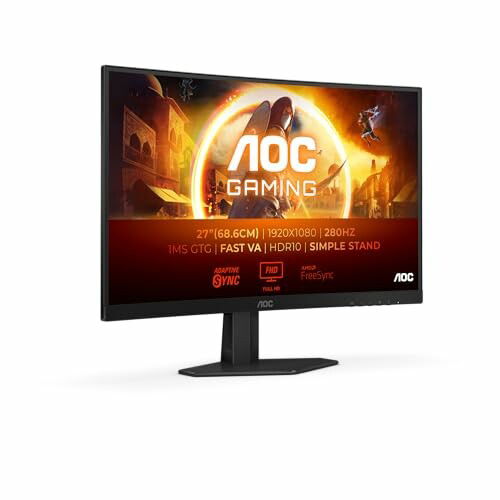 Monitor Curvo AOC Gaming 27" FHD 280 Hz