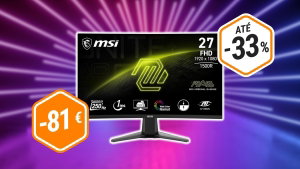 Monitor gaming curvo MSI MAG de 27” e 250 Hz fica 81 € mais barato na Amazon