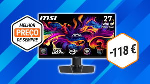 Monitor gaming OLED com 240 Hz atinge seu menor preço histórico na Amazon
