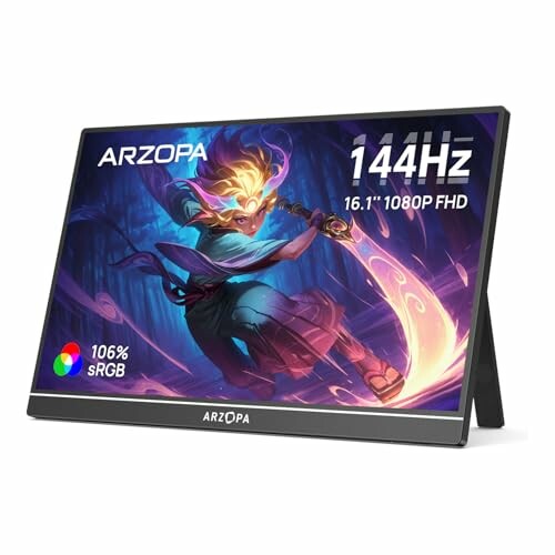 Monitor portátil ARZOPA 16.1'' 144Hz