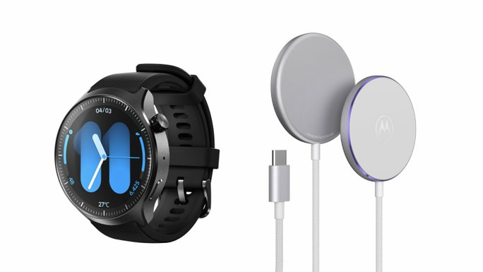 Moto Watch Ultra e Moto Snap Wireless Charger