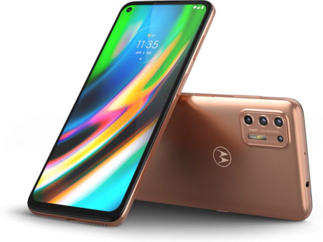 Telemóvel Motorola Moto G9 Plus em dourado