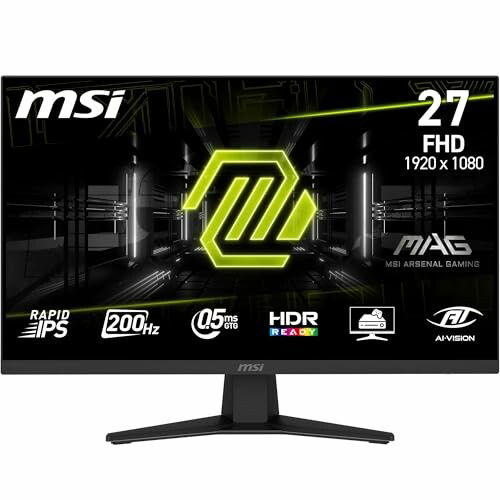 Monitor MSI MAG 274F 27" FHD com 200 Hz e HDR