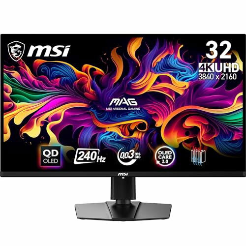 MSI MAG 321UPX QD-OLED Monitor Gaming 31,5" 4K UHD