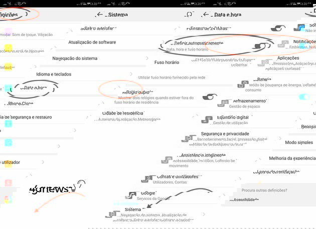 Mudança de hora no Android