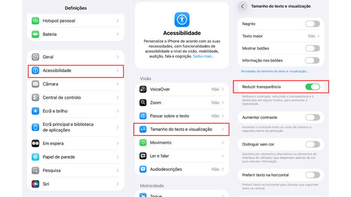 iOS 26 desligar liquid glass