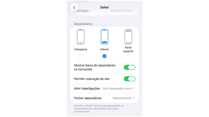 ios 26 mudar safari