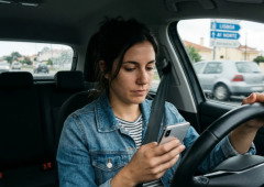 Muitos condutores portugueses fazem isto com o telemóvel e nem sabem que dá multa
