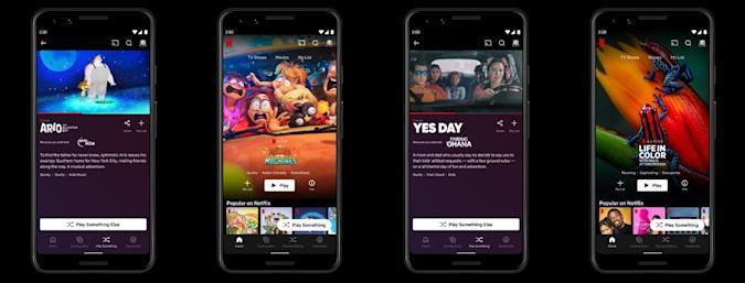 Netflix testa reprodução aleatória no Android. Crédito: Engadget