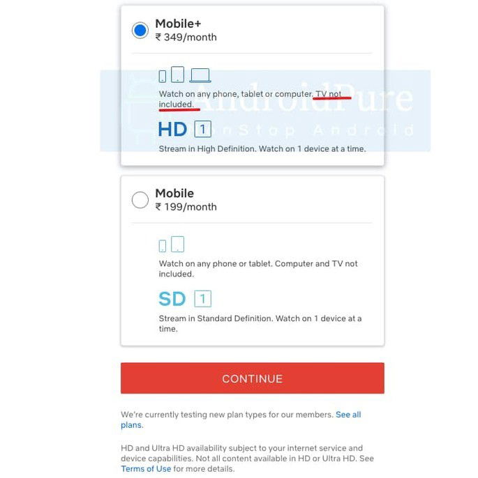 Netflix Mobile+