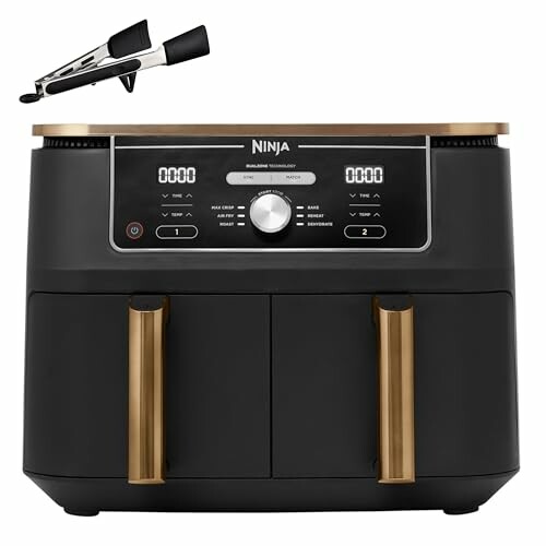 Ninja Foodi MAX Fritadeira de Ar 6 em 1 com 2 Cestos, 9,6 L