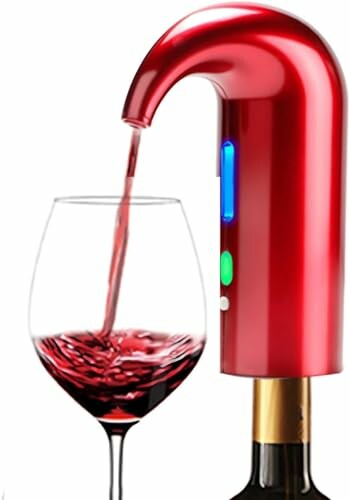 NK Decantador de Vinho El&eacute;trico 1500 mAh Vermelho