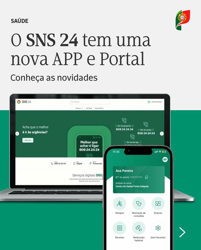 Nova App e Portal SNS 24