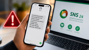 Novo alerta do SNS 24: esta mensagem pode roubar o teu dinheiro