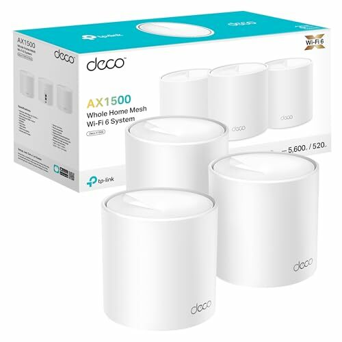 [Novo]TP-Link Deco X1500 (3-Pack) - sistema WiFi 6 AI Mesh, AX1500 banda dupla 2,4 GHz/5 GHz