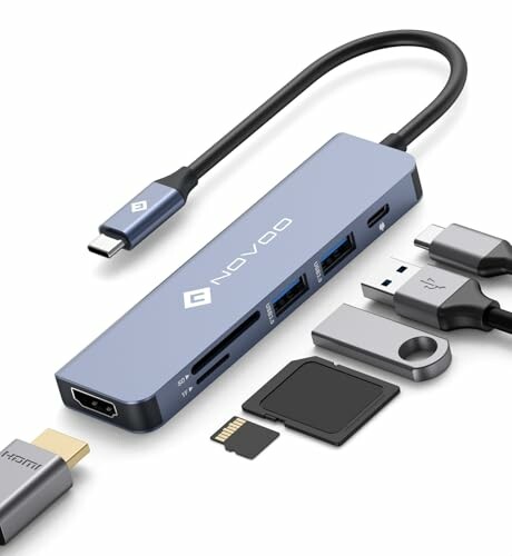 NOVOO Hub USB C 6 em 1