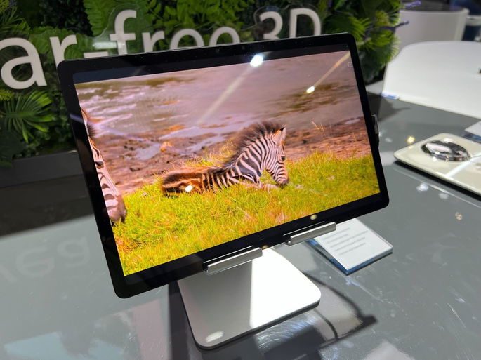 imagem do ecrã do Nubia Pad 3D II