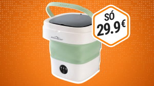 O ALDI lança máquina de lavar roupa portátil por menos de 30 euros